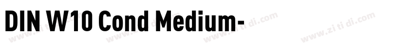 DIN W10 Cond Medium字体转换